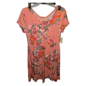 Bobbie Brooks Coral Floral Top